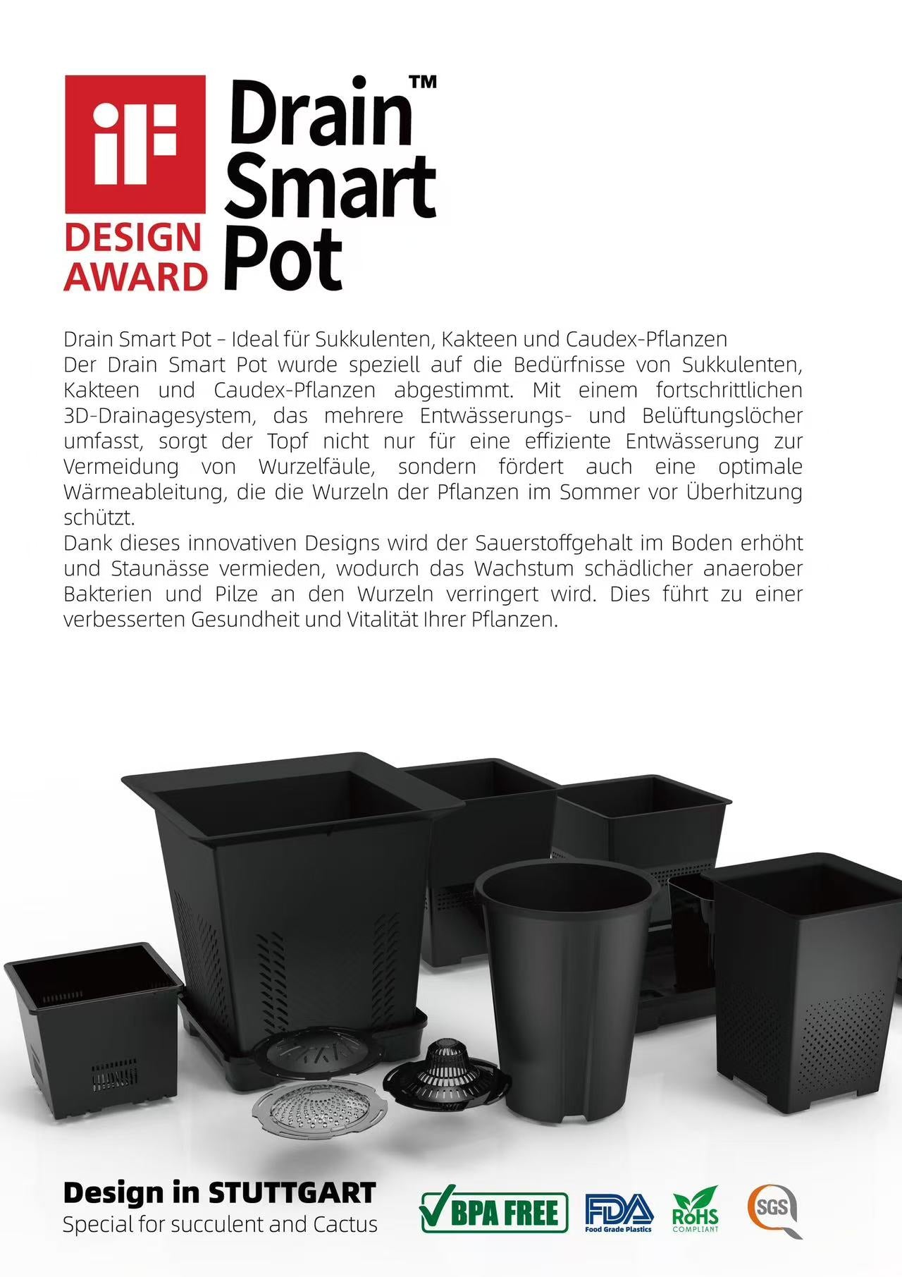 DrainSmart Topf T12 - DrainSmart für Rübenwurzler (one Pot)