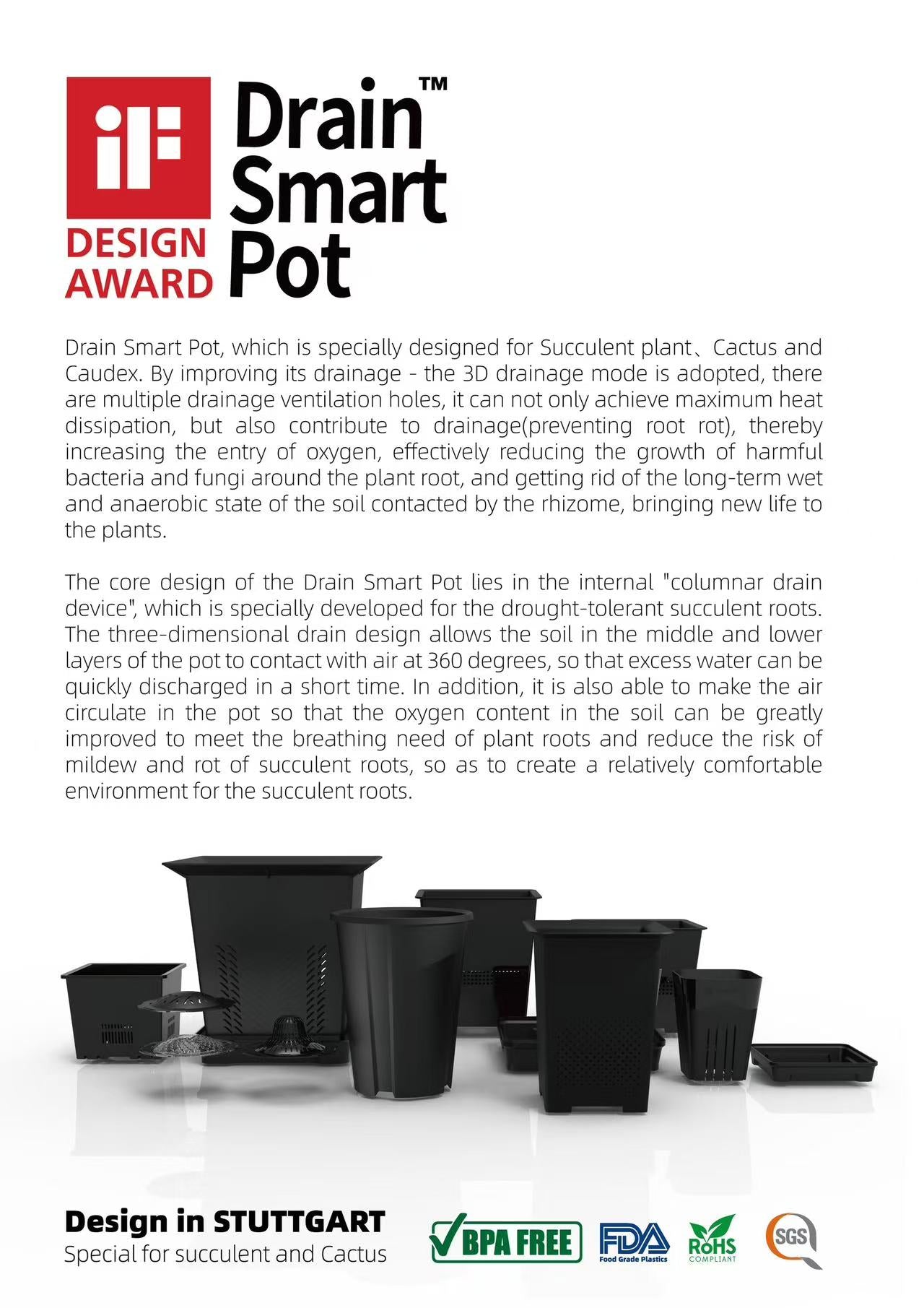 DrainSmart Topf T12 - DrainSmart für Rübenwurzler (one Pot)